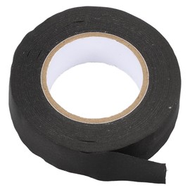 Motoforti Universal Weatherstrip Tarpaulin Repair Tape Leak-Proof Tent Awning Tape Tear Resistant Tape for Truck Car, 0.75"x49.21ft, Polyester, Black, 1 Pc