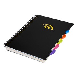 Notebook Spiral Bound Diary Lined Notepad Portable Notebook with Index Writing Pad Multifunctional Diary Hardcover Spiral Notebook for Office School Memo Business