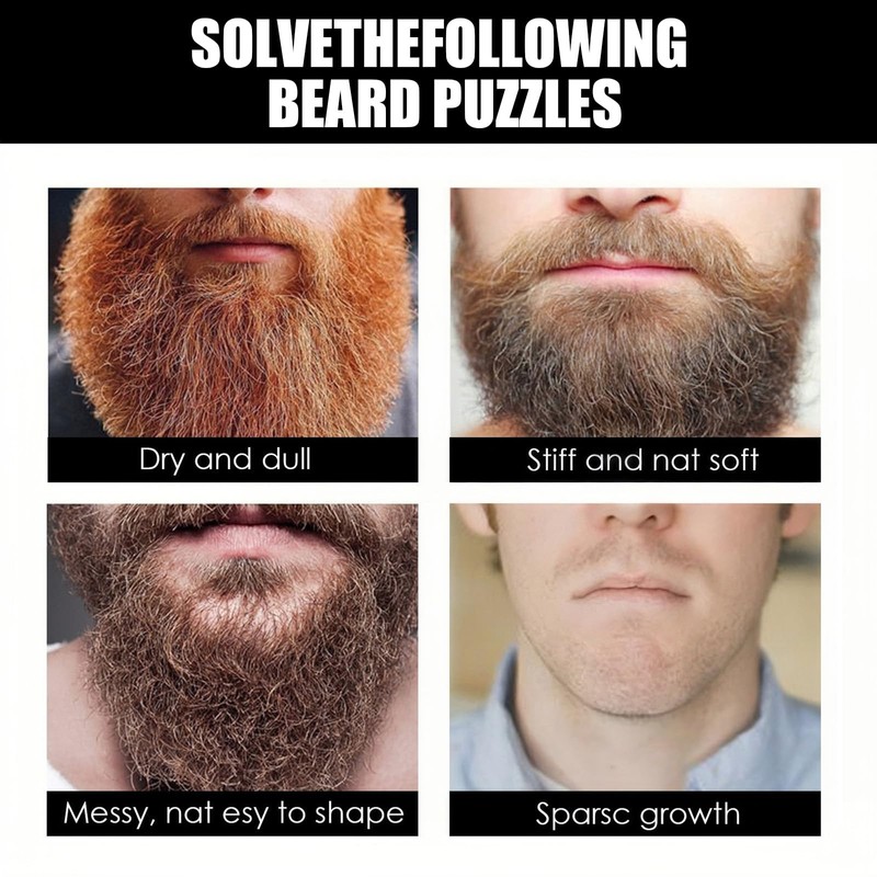 Beard Growth Kit With Roller & Mild Essential Oil -