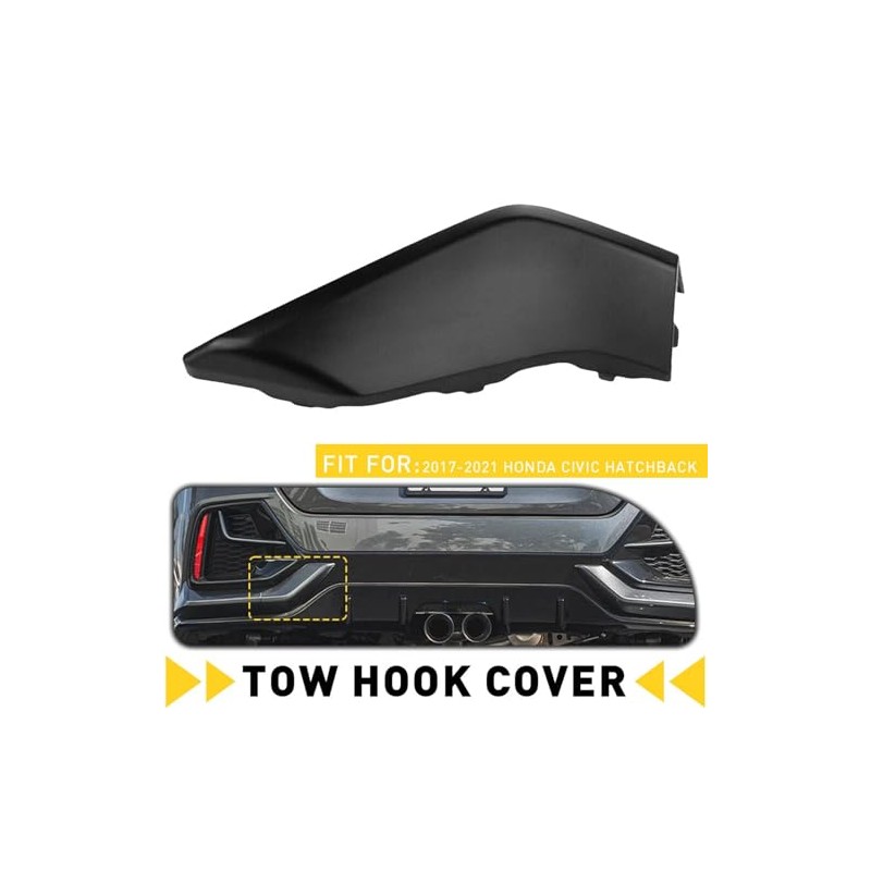 Hatchback - Tapa de gancho de remolque para parachoques trasero