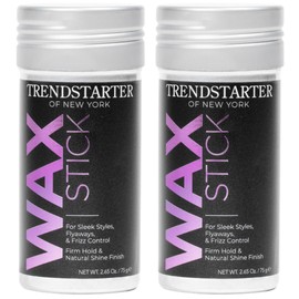 TRENDSTARTER - HAIR WAX STICK (75g) (Pack of 2) - Frizz Control - Flyaway Control - Firm Hold & Natural Shine Finish - Avocado Extract Infused - All-Day Hair Control