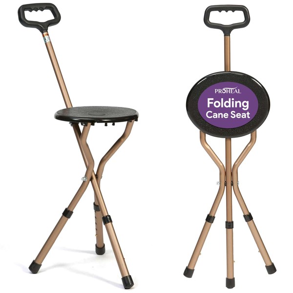 Walking Cane with Seat - Ultra Lightweight Folding Cane Chair