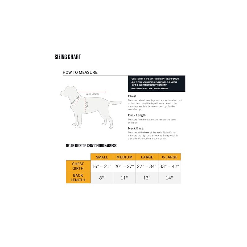 Carhartt - Arnés de Nailon Ripstop para Perro, Duradero y