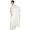 Trendofindia Indian Bollywood Fashion Sari Fabric Ladies Costume Dress White