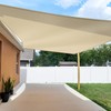 TANG Sun Shade Sail 10'x18' Beige Rectangle Sunshade Cloth UV