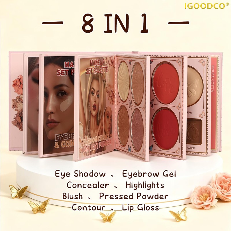 55 color eye shadow (model: IG3301) beauty makeup high gloss