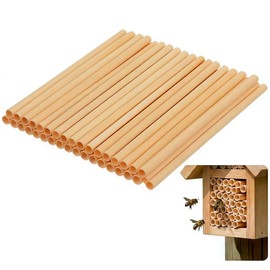 20pcs Mason Bee Tubes, Natural Phragmite Reed Bee Tubes, Mason Bees Nesting Tubes for Outdoor Beekeepers Solitary Bee Hive Supplies