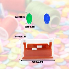 Needle Threaders,1PC Double Holes Automatic Needle Threader with 2 Pcs Plastic Needle Threader,Sewing Threading Tool Needle Insertion Tool for Sewing Clothes DIY Crafts