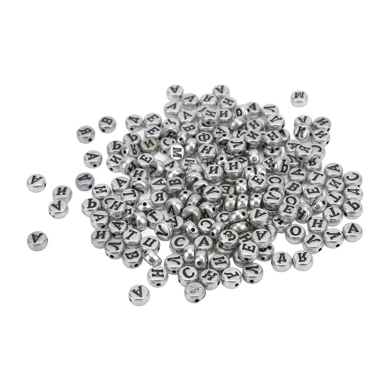 Russian Alphabet Beads, Gifts 601 Pieces Alphabet Beads for Necklaces