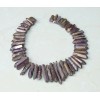 Copper Titanium Quartz Crystal Points Strand Raw Pendant Beads Healing