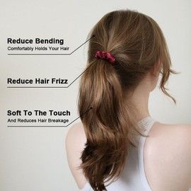 LOPHE Satin Hair Scrunchies, Large Satin Scrunchies for Women Girls, Softer than Silk Hair Ties, Big Scrunchy Ponytail Holders, Elastic Hair Bands Hair Accessories, 5 Pack, Mixed