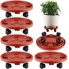 5 Pakcs Large Plant Caddy with Wheels 15.8" Rolling Plant