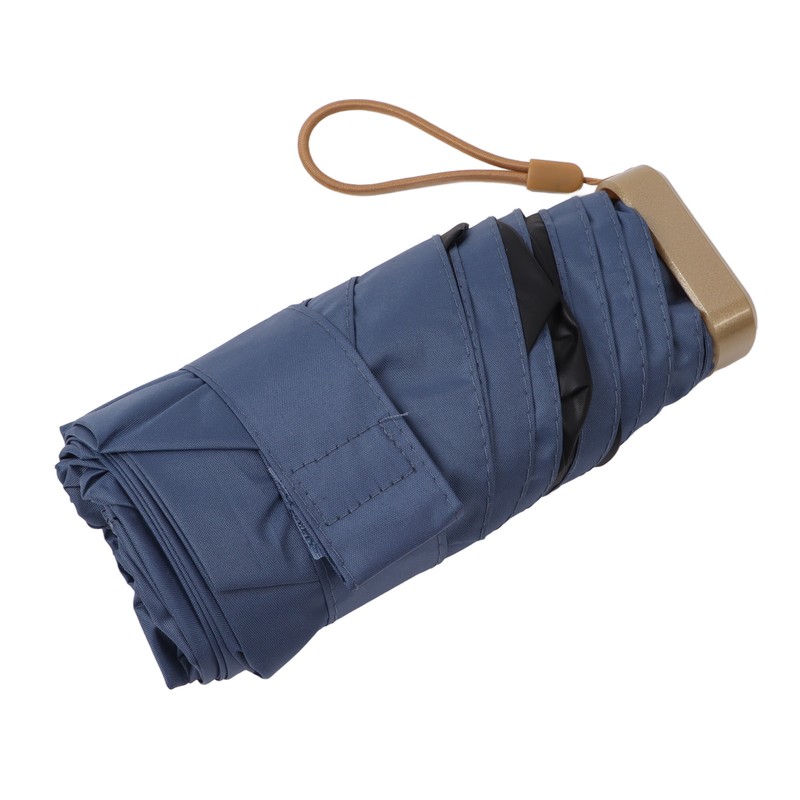Dual Use Mini Umbrella with Storage Bag Lightweight UV Protection