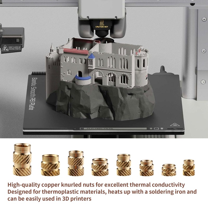 Threaded Insert Set of 300 Insertion Nuts PP Box with