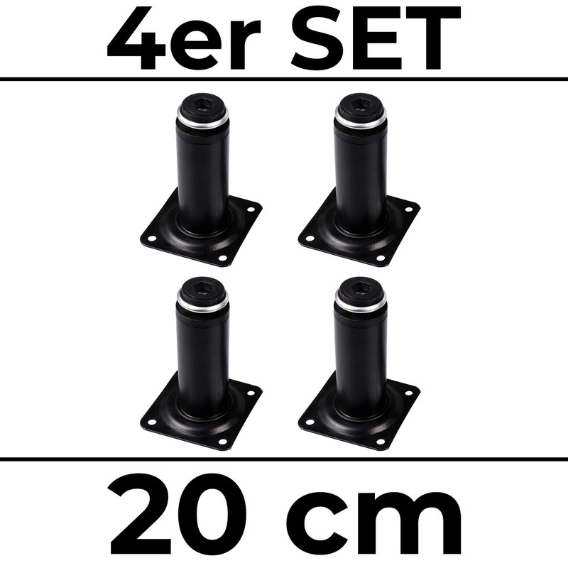 Set of 4 Furniture Feet, Adjustable Sofa Feet, Maximum Load