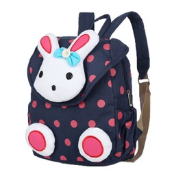 Xinyanmy Cute Rabbit Baby Backpack Children's Backpack for Baby Girls Toddlers 1-3 Years in Nursery, darkblue