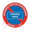 Aua Signaletique - Panneau Interdiction de Stationner Parking Privé -