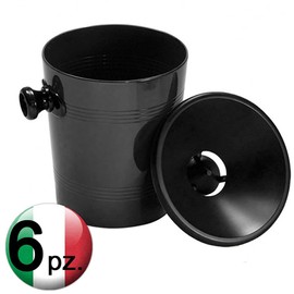 Euposia Spittoon - Spittoon - Spittoon - Crachoir - Spucknapf - Professional Plastic - Model Cone 12 - Capacity 1.2 lt. - By Black (Black), 6