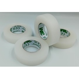 Transparent Surgical Tape 1.25cm x 9.1m - Pack of 4 | Transparent, Hypoallergenic Medical Tape for Secure Fixation