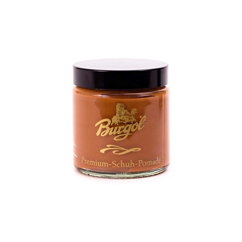 Burgol Premium Shoe Pomade 100 ml with Long Pot Brush