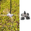 VooGenzek 10 PCS 4-Way Atomizing Nozzle, Plastic Cross Irrigation Nozzle,