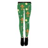 Costume Agent Gingerbread All Over Green Juniors Ugly Christmas Leggings
