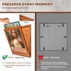 DORNELIA 3-Pack Vinyl Record Frame Display for 12x12 Inch, Front