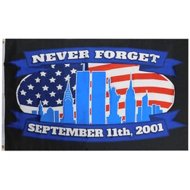 Ant Enterprises Never Forget 9/11 September 11th, 2001 (USA) 3x5 3'x5' Polyester Flag Banner