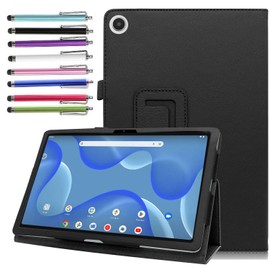 elitegadget PU Leather Case for 2023 Onn. 10.4 inch Tablet Pro (Model: 100110603) - Magnetic Folio Stand Tablet Cover for Onn. 10.4" Inch Tablet Pro with 1 Random Stylus (Black)