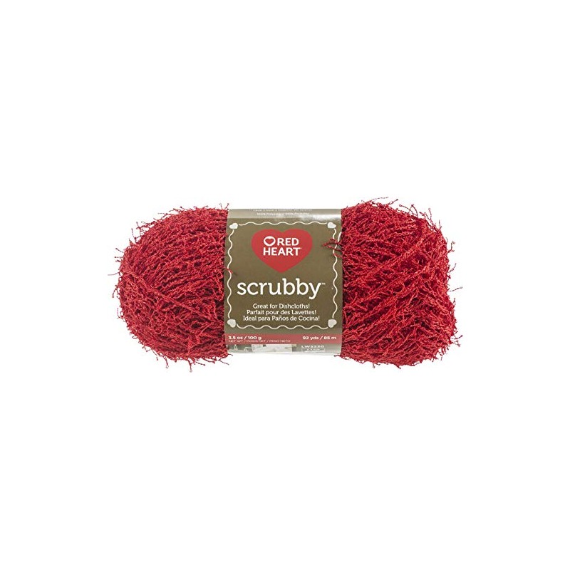 Red Heart Cherry Scrubby Yarn 24/Pk 24 Pack