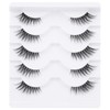 False Eyelashes Half Lashes Natural Look Wispy Mink Lashes zanlufly