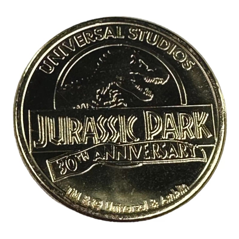 Universal Studios Jurassic Park 30th Medallion Coin - Spared No