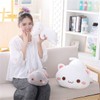 SEENEEY Cute Plush Cat Plush Animal Soft Anime Lying Down