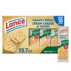 Lance Sandwich Crackers, Captain's Wafers Cream Cheese and Chives, 10