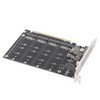 M.2 NVME SSD to PCIE X16 Adapter 4 Port High
