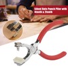4mm Belt Hole Puncher for Leather, Noiselessly, Half Round Punch,