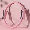 Non-slip Pilates Ring for Home Workouts, Pelvic Exercises, Stretching, and Yoga Fitness Ring Pink