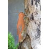 B2S BACK2SEASON Metal Woodpecker with Tree Spike Rust Elegant Bird