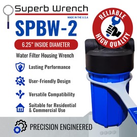 Superb Wrench SPBW-2 Heavy Duty Metal Water Filter Wrench (6.25 inch Inside Diameter)