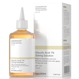cido Gliclico Exfolia y Rejuvenece tu Piel 7 Tnico 240ML Solucin Reafirmante Tonificante de Acido Gliclico al 7 - Solucin para Manchas y Acn Regalos  
