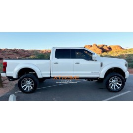 Xtreme TRUX Chrome Polished No Show Snap On Door Handle Cover Set Fits 17-22 Ford F250 F350