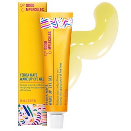 Good Molecules - Gel para ojos Yerba Mate Wake Up, 15 ml.5 oz, yerba mate y cafena para minimizar la hinchazn, los ojos cansados y la hinchazn, cido  