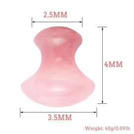 LWBTOSEE Guasha Massage Tool -Rose Quartz Mushroom Shape Guasha Board for Face Neck -Promote Blood Circulation -Gua Sha Facial for Eye Puffiness,Skin Care and Anti Wrinkle (A)