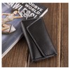 QIUPFGUT Leather Key Bag Key Organiser, black