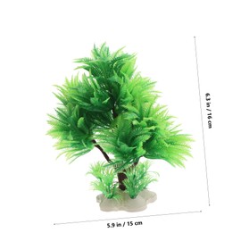 CIYODO Realistic Water Plant Scenery Aquarium Accessories Set Faux Greenery Stems Silk Aquarium Plants Artificial Moss Fish Tank Decor Fish Breeding Grass