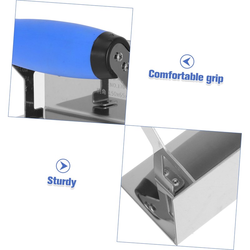 TEHAUX Outside Corner Trowel Stainless Steel Drywall Tool for Mudding