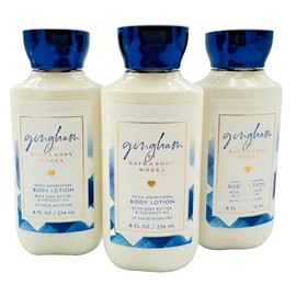 3 GINGHAM Daily Nourishing Bath & Body Super Smooth Body Lotion 8 OZ