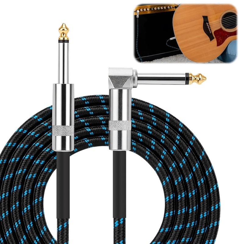 Guitar Cable 3 m 6.35 mm Jack Cable TS Instrument