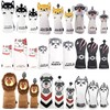 Golf Head Cover for Driver/Wood FW/Utility UT, Waterproof with Conversion Dug, Featuring Akita Inu, Koala, Cat, Husky, Shark, Lion, Schnauzer 1 piece (Shark, 1 piece for Wood)