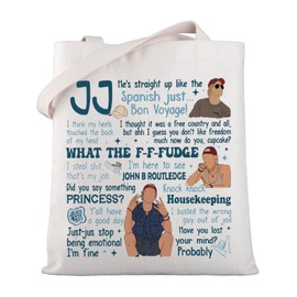 WSNANG Outer TV Show Inspired Gift JJ Maybank Shoulder Bag OBX Tote Bag Pogue Friends Gift TV Show Fans Gift (CA JJ TB)